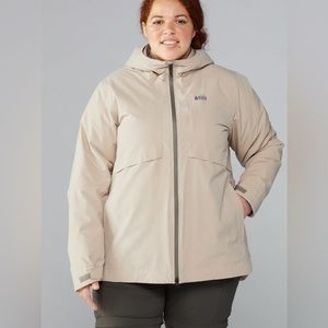 REI Co-Op Norquest GTX Gore-Tex Insulated Ski Jacket Stone